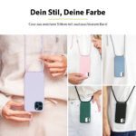 Artwizz HangOn Case Silicone für iPhone 12 und iPhone 12 Pro, Hellblau, Wähle Deine Lieblingshandykette aus fünf verschiedenen Farben aus