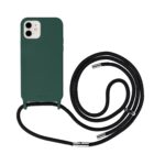 Artwizz HangOn Case Silicone für iPhone 12 und iPhone 12 Pro, Grün, Rückseite mit Band, Frontansicht