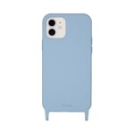 Artwizz HangOn Case Silicone für iPhone 12 mini, Hellblau, Rückseite ohne Band, Frontansicht