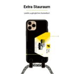 Custodia Con Cordino Artwizz Hang On Per IPhone 11 – TPU Nero, Tasca Portacarte, Indossabile A Tracolla