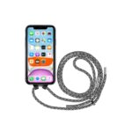 Artwizz HangOn Case für iPhone 11, Schwarz, Vorderseite mit Band, Frontansicht