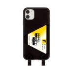Artwizz HangOn Case für iPhone 11, Schwarz, Rückseite mit Kartenfach ohne Band, Frontansicht