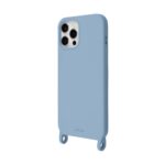 Artwizz HangOn Case Silicone für iPhone 12 Pro Max, Hellblau, Rückseite ohne Band, Seitenansicht