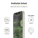 SecondDisplay for iPhone (2er Pack) - Dreifacher Schutz