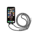 HangOn Case Handykette mit Kartenfach für iPhone 11 Pro in Schwarz, Vorderseite, Frontansicht