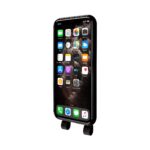 HangOn Case Handykette mit Kartenfach für iPhone 11 Pro in Schwarz, Vorderseite, Seitenansicht ohne Band